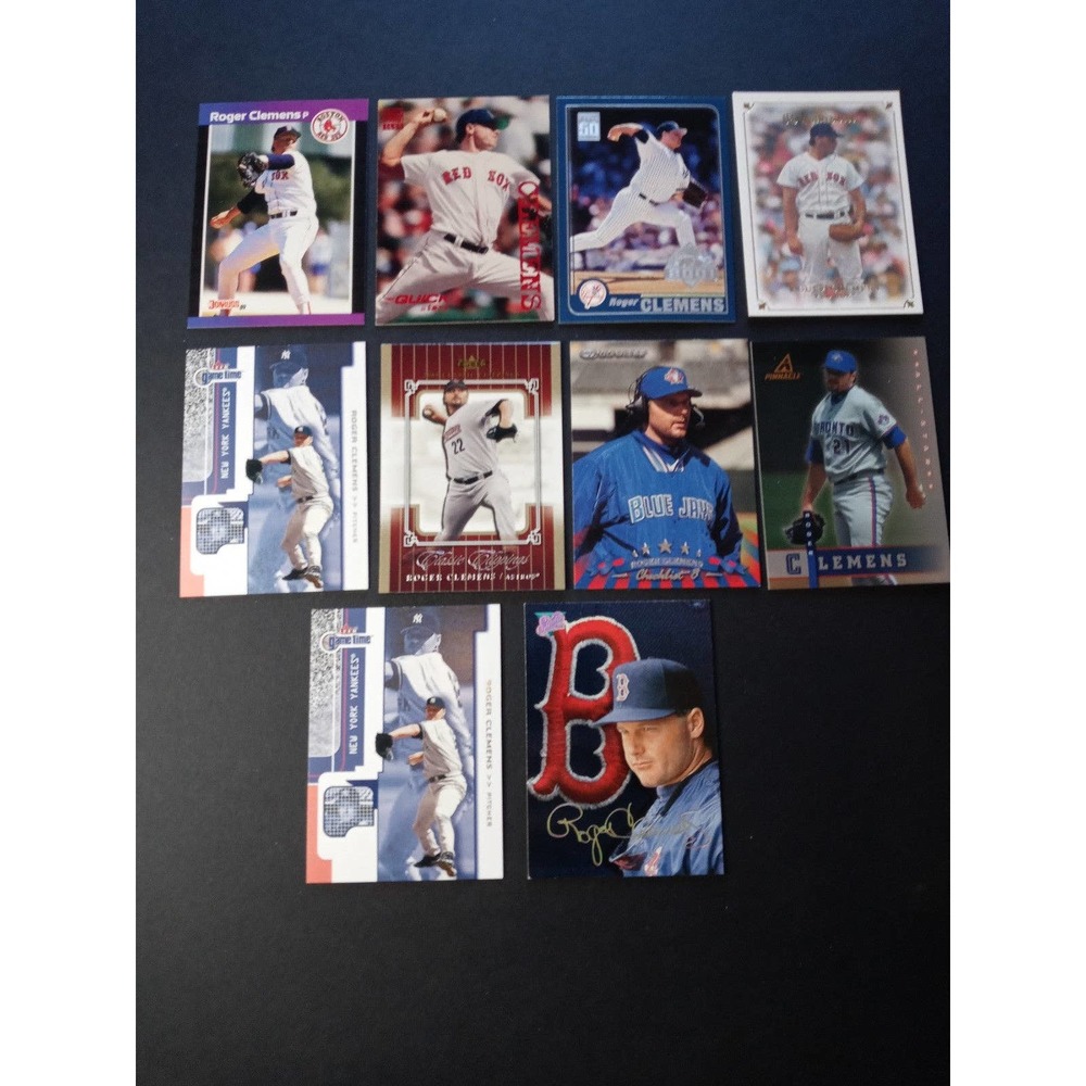 Roger Clemens Lot of 10 Baseball Cards